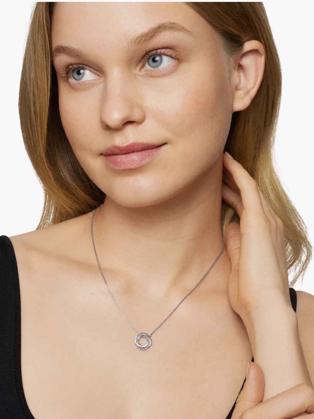David Yurman Crossover Pendant Necklace